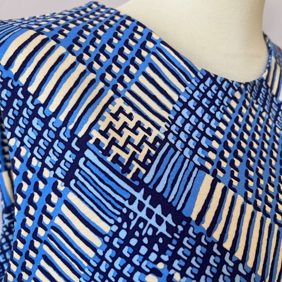 J MCLAUGHLIN DEVON DRESS M SHEATH PLAID SUMMER CASUAL OFFICE COASTAL TRAVEL - Picture 6 of 12